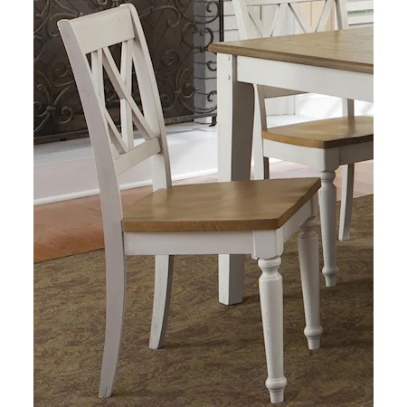 Side Chair with Double X-Back